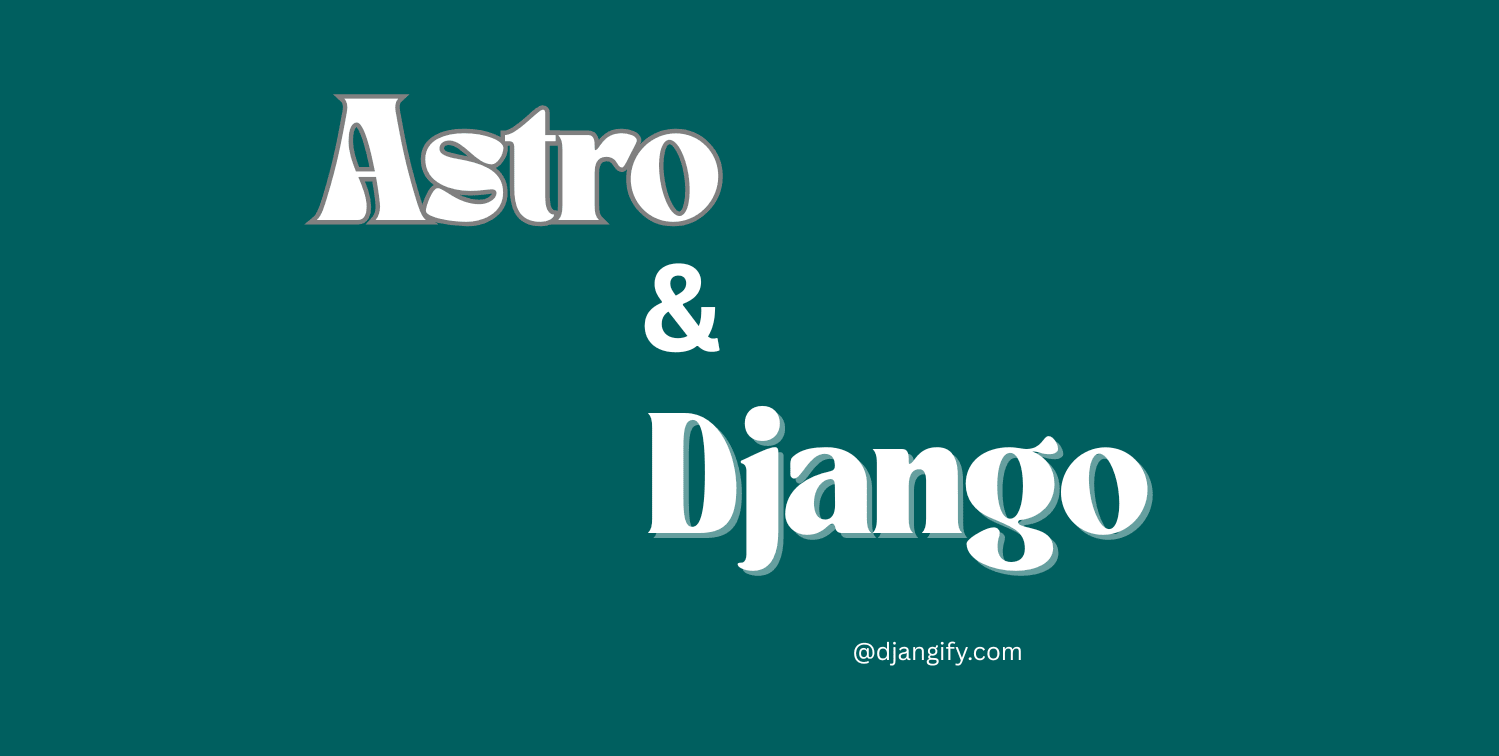 Django as a Backend CMS